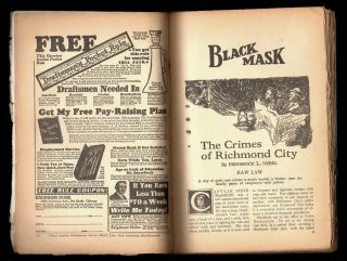 BLACK MASK - September 1928 - Nebel’s ’Crimes of Richmond City’ 3
