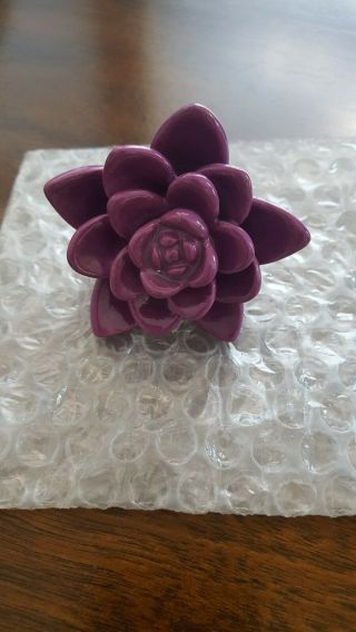 Nora Fleming Mini Get Growing Purple Flower