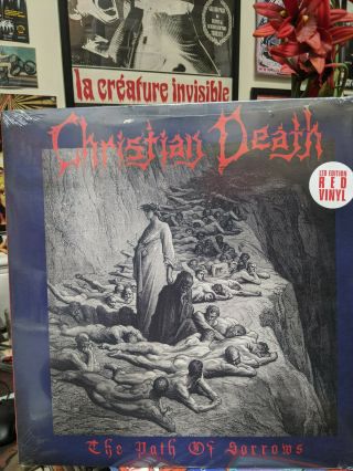 Christian Death The Path Of Sorrows Red Vinyl Lp Rozz Williams Eva O Venus Furs