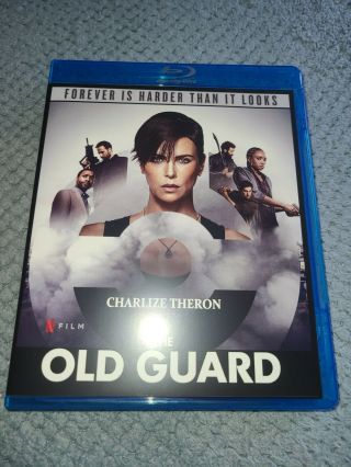 The Old Guard Blu - Ray No Dvd Netflix Film Rare Charlize Theron Kiki Layne Rare