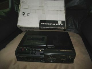 Marantz Pmd201 Full & 1/2 Speed Cassette Recorder With Case Vintage