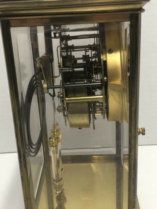 Vintage ANSONIA Brass Carraige Mantle Clock 2