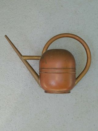 Antique Chase Art Deco Copper,  Brass “watering Can“ By Walter Von Nessen