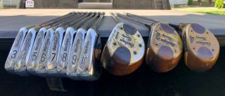 Vintage•macgregor Tourney Golf Clubs•complete Set•woods & Irons•right Hand•nice