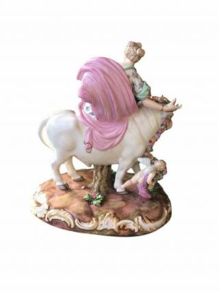 Antique Meissen porcelain GROUP OF EUROPA AND THE BULL 2