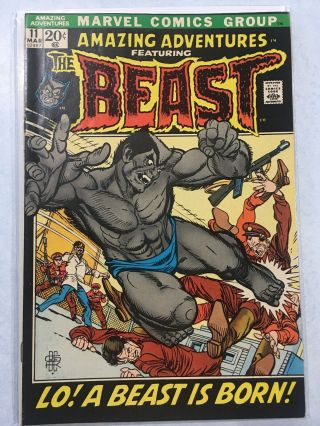 Marvel Adventures Featuring The Beast 11 1st App.  Of With Fur