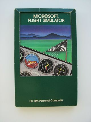Vintage Microsoft Flight Simulator Version 1.  00 For Ibm Pc – 1982