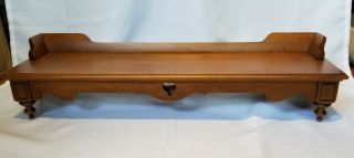 Vintage Tell City Chair Co Andover 48 Solid Maple Decorative Wood Shelf 25 "