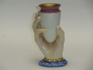 Rare Antique 19c 1864 James Hadley Royal Worcester Parian Mrs Hadley’s Hand Vase