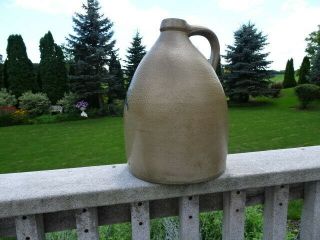 Antique ALBERT O.  WHITTEMORE HAVANA,  N.  Y.  stoneware jug w/ Cobalt decoration 2