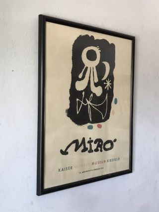 VINTAGE JOAN MIRO MUSEUM EXHIBITION LITHOGRAPH POSTER 1954 MODERN ABSTRACT 2