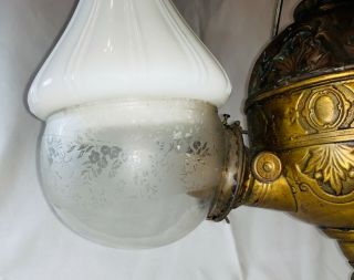Antique Double Kerosene Lantern Angle Lamp Co.  Of NY.  All Complete 2