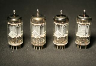 4 Matched Vintage Telefunken 12ax7 Ecc83 Vacuum Tubes