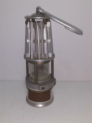 Antique Wolf Safety Miners Lamp - Lantern - Brooklyn,  Ny - 207 - 6.  5 Inch - 1890s?nr