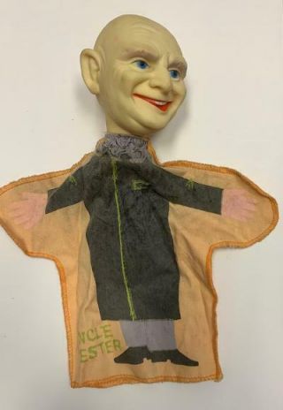 Vintage Ideal 1964 Addams Family Uncle Fester Hand Puppet