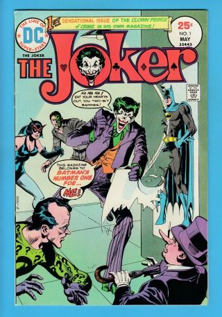 The Joker 1 Fnvf (6.  5/7.  0) 1st Own Title - Glossy Unstamped Us Cents Dc - 1975