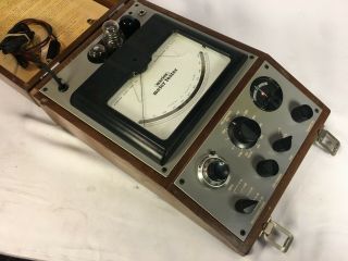 Marion M - 2 Meter Tester Vintage Measuring Giant Classic with Tubes and Leads 3