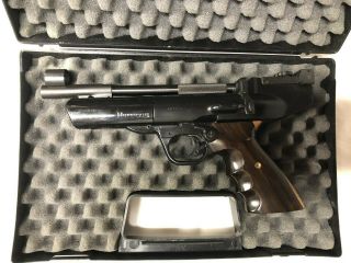 Vintage Webley & Scott Hurricane.  177 Pellet Gun Pistol With Protective Case