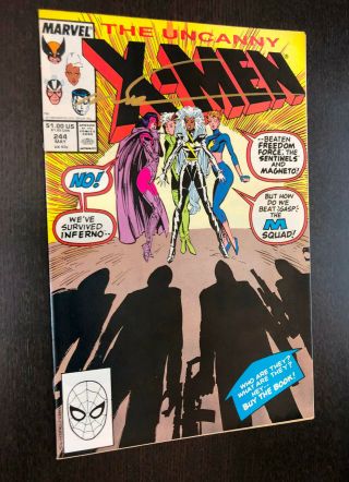 Uncanny X - Men 244 (1989) - - 1st Appearance Jubilee - - Signed Marc Silvestri