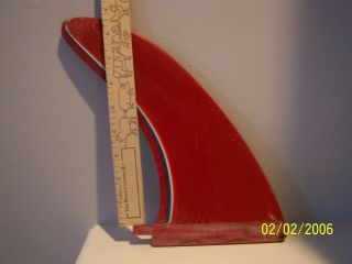 Rainbow Surfboard Fin Vintage Surfing Longboard 1970 