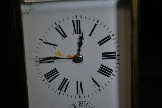 Antique French Carriage Clock with Key 2