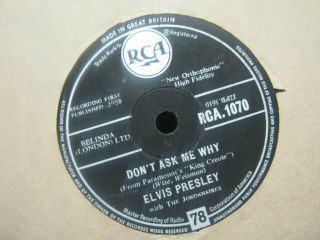 Record 78 10  Elvis Presley Don 