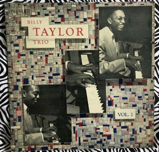Vintage Jazz Vinyl Lp,  " The Billy Taylor Trio,  Vol 2 ",  Billy Taylor Trio,  1956.  P