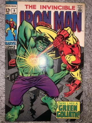 Invincible Iron Man 9 Incredible Hulk Stan Lee Silver Age Marvel Comic