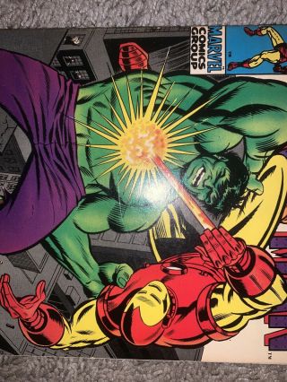 Invincible Iron Man 9 Incredible Hulk Stan Lee Silver Age Marvel Comic 3