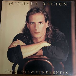 Michael Bolton Time,  Love & Tenderness Vinyl Lp 1991 Columbia ‎ (c 46771) Ex/ex