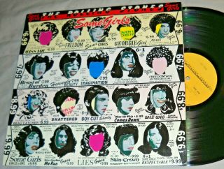The Rolling Stones Some Girls Vinyl Lp Record 2nd Us Ed.  1978 Album Die Cut Ex/ex