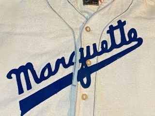 Vintage 1920 ' s Marquette Game Worn Wright & Ditson Baseball Uniform w/ MEARS LOA 2
