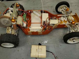 RARE VINTAGE Team Associated RC10 Buggy Classic A Stamp Gold Pan buggy 2