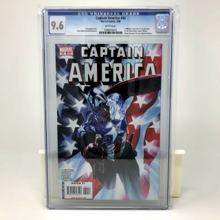 Captain America 34 Alex Ross Variant Cgc 9.  6 Nm Bucky Becomes Cap Marvel 2008
