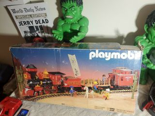 Vintage Playmobil 4033 Steaming Mary Western G Scale Train Set Not