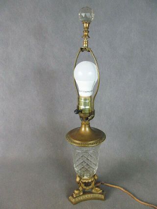 C1920 Pairpoint Fine Arts Cut Glass Table Boudoir Lamp