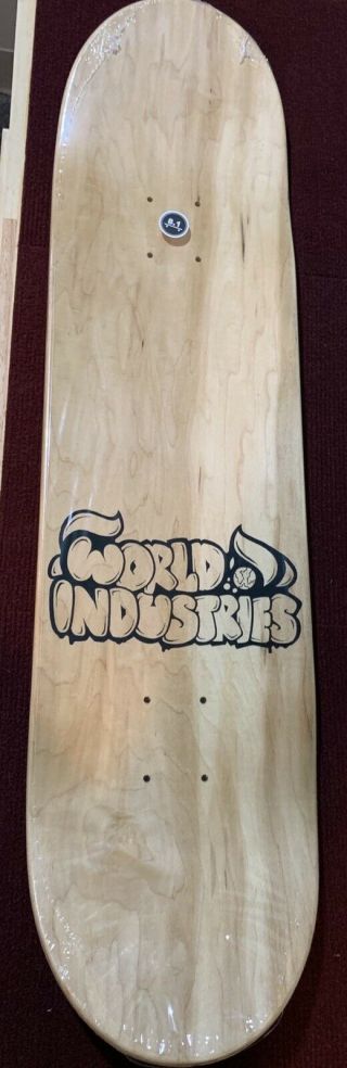 1998 World Industries ‘Fear And Loathing’ Skateboard Deck - Size 8.  1” - NOS 3