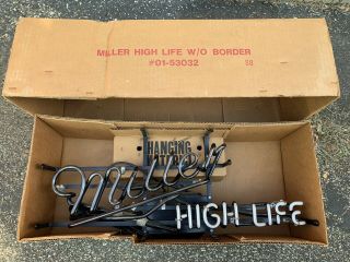 Vintage Miller High Life Neon Bar Sign - Beer Man Cave 2