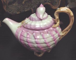 Only $150 A Rare Antique 19th Century Old Paris Porcelain Shell Teapot