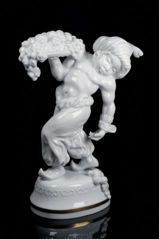 Large Lorenz Hutschenreuther Blackamoor Porcelain Figurine K.  Tutter - Rare