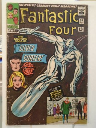Fantastic Four 50 (1966) 1st Appearance Of Wyatt Wingfoot,  Galactus