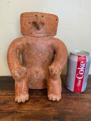 Pre - Columbian Quimbaya Solid Slab Figure From Colombia