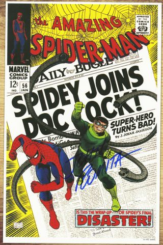 Spiderman 56 John Romita Signed Autographed Poster 2000 Doctor Octopus