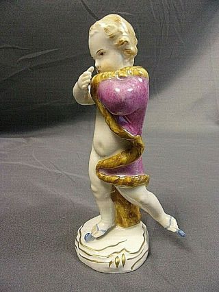 Antique Meissen 19th Century Ice Skater Figure Figurine Ex 5.  125 "