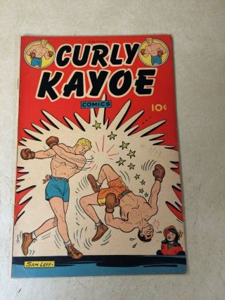 Curly Kayoe 1 Boxing,  1946,  Tough To Find,  Sports,  Sam Leff