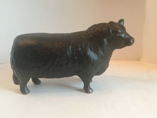 Vintage Rare Black Matt Beswick Aberdeen Angus Bull Model 1562