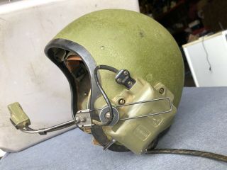 Vintage Vietnam Military T56 Tank Crewmans Helmet w Mic Electronics Pilot Flight 2