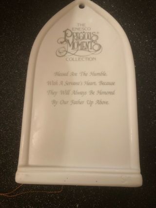 precious moments plaque The First Beatitude Blessed Are The Poor In Spirit MIB 2