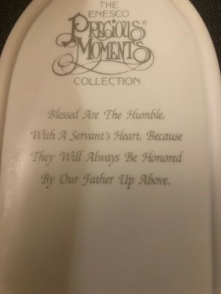 precious moments plaque The First Beatitude Blessed Are The Poor In Spirit MIB 3