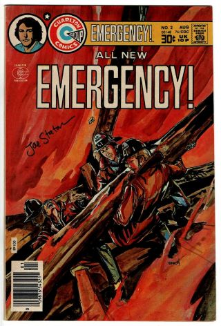 Emergency 2 Vf/nm Signed W/coa Joe Staton Owtc Pages 1976 Charlton Comics